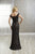 Christina Wu Elegance - 17937 Long Beaded Overlace Sheath Gown In Black and Neutral