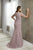 Christina Wu Elegance - 17941 Beaded Lace Bateau Trumpet Dress In Pink
