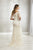Christina Wu Elegance - 17942 Beaded Lace Off-Shoulder Trumpet Dress In Neutral