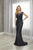 Christina Wu Elegance - 17945 Beaded Lace Trumpet Dress In Blue