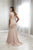 Christina Wu Elegance - 17946 Embellished Plunging V-neck Trumpet Gown In Nude