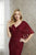 Christina Wu Elegance - 17948 Bedazzled V-neck Trumpet Dress In Red