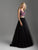 Madison James - 18-611 Two Piece Embroidered Floral A-line Dress In Black and Multi-Color