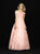Madison James - 18-622 Off-Shoulder Sheer Sequined Dress In Pink