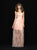 Madison James - 18-623 Strapless Sheer Sequined Overskirt Dress In Pink