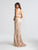 Madison James - 18-626 Two Piece Fitted Evening Dress In Neutral