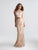 Madison James - 18-626 Two Piece Fitted Evening Dress In Neutral