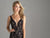 Madison James - 18-628 Plunging Lace Evening Dress In Black and Neutral