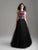 Madison James - 18-632 Beaded Sleeveless Tulle Ballgown  In Black