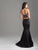 Madison James - 18-634 Beaded Strapless Two-Piece Mermaid Gown In Black