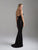 Madison James - 18-639 Slim Straps Sequined Sheath Gown In Black