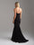 Madison James - 18-640 Strapless Sequined Mermaid Gown In Black