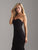 Madison James - 18-640 Strapless Sequined Mermaid Gown In Black