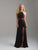 Madison James - 18-641 Strappy Halter Slit Evening Dress In Black