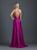 Madison James - 18-644 Strappy Fitted Slit Gown In Pink