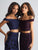 Madison James - 18-646 Two Piece Floral Lace Sheath Dress In Blue and Purple