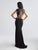Madison James - Two Piece High Neck Evening Gown 18-655 in Black