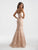 Madison James - 18-659 Strapless Lace Mermaid Gown In Neutral