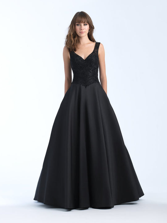 Madison James - 18-660 Embroidered Sweetheart Ballgown In Black