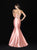 Madison James - 18-665 Two Piece Strappy High Mermaid Gown In Pink