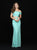 Madison James - 18-670 Two Piece Cold Off Shoulder Lace Dress In Green