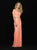 Madison James - 18-670 Two Piece Cold Off Shoulder Lace Dress In Orange