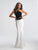 Madison James - 18-673 Lace Two Piece Sheath Dress In White and Black