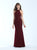 Madison James - 18-677 Sleeveless Halter Sheath Dress In Red