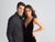Madison James - 18-680 Deep V-neck Velvet Sheath Dress In Black