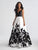 Madison James - 18-681 Plunging V-neck A-line Dress In White