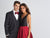 Madison James - 18-681 Plunging V-neck A-line Dress In Red