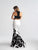 Madison James - 18-683 Two Piece Halter Mermaid Dress In White