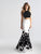 Madison James - 18-683 Two Piece Halter Mermaid Dress In White