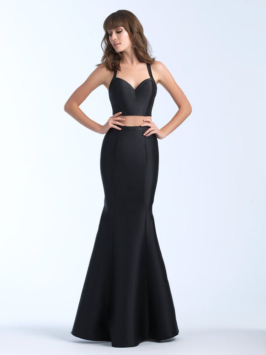 Madison James - 18-695 Two Piece Sweetheart Mermaid Dress In Black