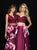 Madison James - 18-700 Two Piece Lace V-neck Floral Print Ballgown In Red