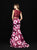 Madison James - 18-699 Two Piece Lace and Floral Print Trumpet Dress In Red