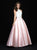 Madison James - 18-708 Beaded Halter Ballgown In Pink