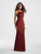 Madison James - 18-713 Suede Square Sheath Dress In Red