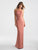 Madison James - 18-713 Suede Square Sheath Dress In Pink