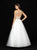 Madison James - 18-718 Two Piece Swirl Designed Tulle Ballgown In White and Neutral
