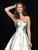 Madison James - Metallic Print Straight Neck Ballgown 18-721 - 1 pc Navy/Gold In Size 10 Available