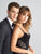 Madison James - 18-734 Sweetheart Lace and Jersey Sheath Gown In Black