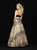 Madison James - 18-744 Bateau Neck Sequined Tulle Ballgown In Black and Gold