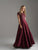 Madison James - 18-804M Beaded Lace Jewel Mikado Ballgown In Red