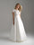 Madison James - 18-804M Beaded Lace Jewel Mikado Ballgown In White