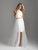 Madison James - 18-809M Sequined Bateau Dress with Overskirt In White