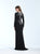 Madison James - 18-812M Embellished Jewel Neck Jersey Sheath Dress In Black