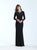 Madison James - 18-812M Embellished Jewel Neck Jersey Sheath Dress In Black
