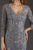 Feriani Couture - 18004 Embellished V-neck Sheath Dress In Blue