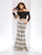 Clarisse - 3583 Sequined Two Piece Lace Gown in Black and Multi-Color